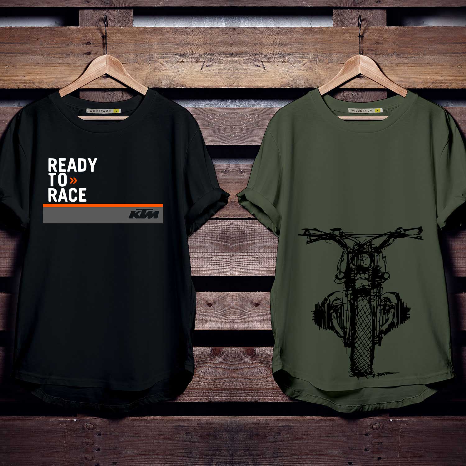 Shop for Ready to Race & Retro Motorcycle Combo Tshirts in India With Free Shipping at 799.00 by Denvara.com