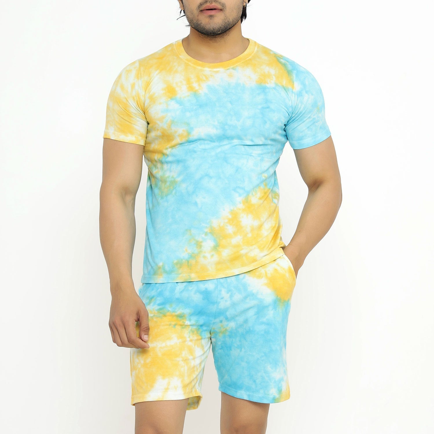 Tie Dye Hipster Printed Combos T-Shirt & Shorts Wildsta India